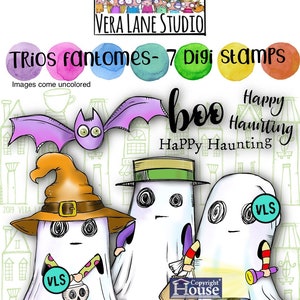 Trios Fantomes - 7 Digi stamps