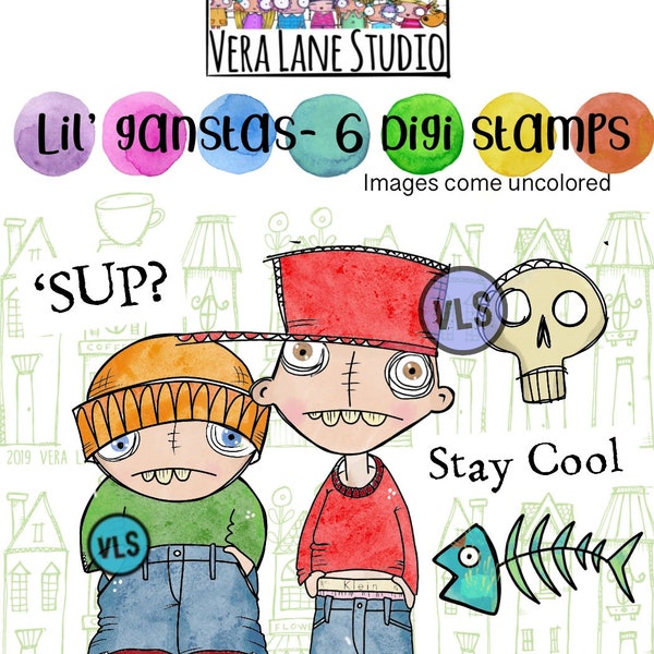 Lil' Gangstas: set di 6 timbri digitali disponibile per il download immediato