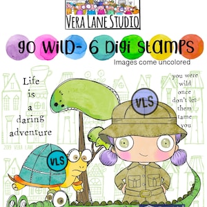 Go Wild - 6 timbri Digi in file jpg e png