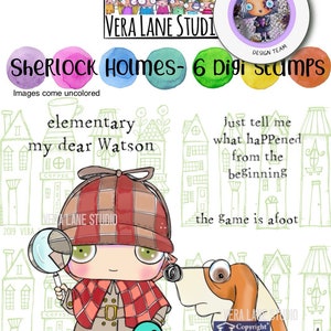 Sherlock Holmes - 5 digipostzegels