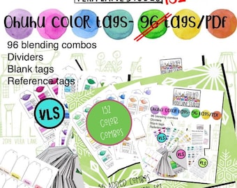 Tag per la miscelazione dei colori dei pennarelli Ohuhu: 136 Set di pennelli Honolulu (PDF)
