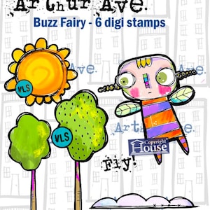 Buzz Fairy - 6 digi stamp bundle