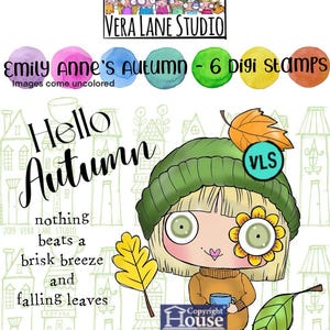Otoño de Emily Anne: paquete de 6 sellos digitales en archivos jpg y png
