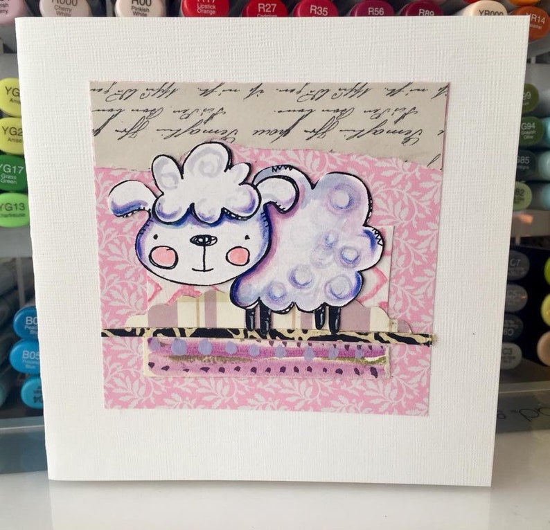 Farm Animal Digi Stamps Cute Farm Friends Digital Stamp Kit Card Making ...