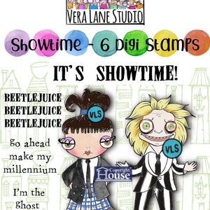 It’s Showtime - 6 image digi stamp set available for instant download