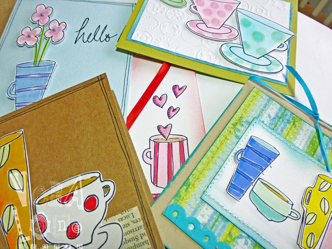 Coffee Cup Collection Digi Stamps - Etsy UK