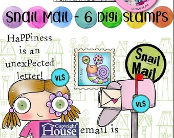 Snail mail – 6 digit stamps in JPG and PNG files