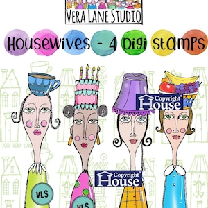 Quirky and whimsical lady digi images for any occassion, journaling and paper craft available for instant download.