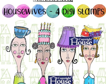 Quirky and whimsical lady digi images for any occassion, journaling and paper craft available for instant download.