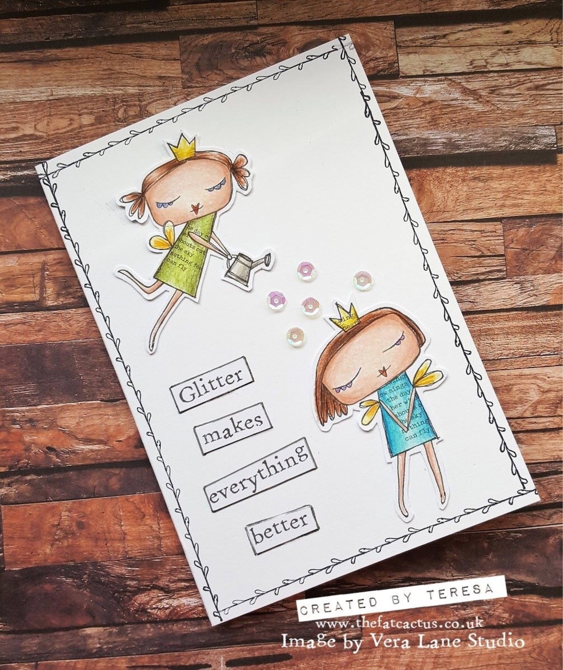 Sprinkle and Sparkle Fairy Sisiters in an 8 Digi Stamp Set Etsy