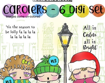 Carolers - 6 digi stamp bundle