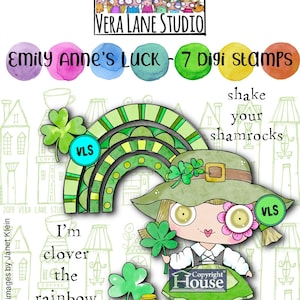 Emily Anne’s Luck -  7 Digi stamp bundle in jpg and png files