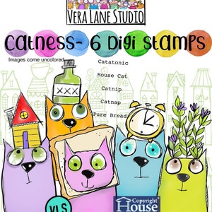 Catness - 5 digi stamp bundle