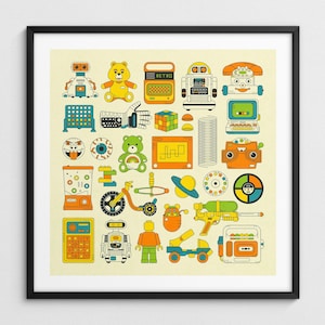 a picture of a bunch of different things on a wall