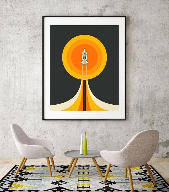 UPWARD giclée Fine Art Print NASA Space Shuttle Pop Art 8x10 12x16 16x20  18x24 24x32 A1 A2 A3 A4 Rolled, Stretched or Framed - Etsy Israel