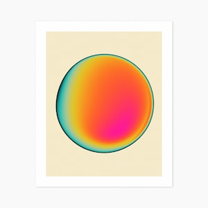 ECTOPLASM 62 (Giclée Fine Art Print) Psy-Abstract Gradient Art by Jazzberry Blue (8x10 12x16 16x20 18x24 24x32) Rolled, Stretched or Framed