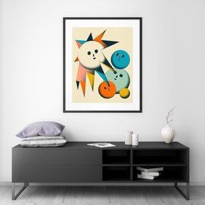 LOOK 1 Giclée Fine Art Print Psychedelic Geometric Abstract Art 8x10 12x16 16x20 18x24 24x32 A1 A2 A3 A4 Rolled, Stretched or Framed image 5
