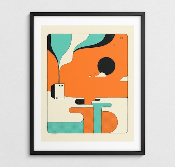 LIMBO (Giclée Fine Art Print) Minimalist Landscape Illustration