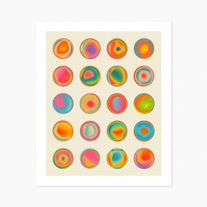 SPECTRUM 3 (Giclée Fine Art Print) Psy-Abstract Gradient Art by Jazzberry Blue (8x10 12x16 16x20 18x24 24x32) Rolled, Stretched or Framed
