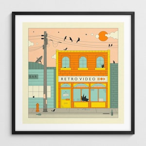 RETRO VIDEO, Nostalgic VHS Pop Art (Giclée Fine Art Print)