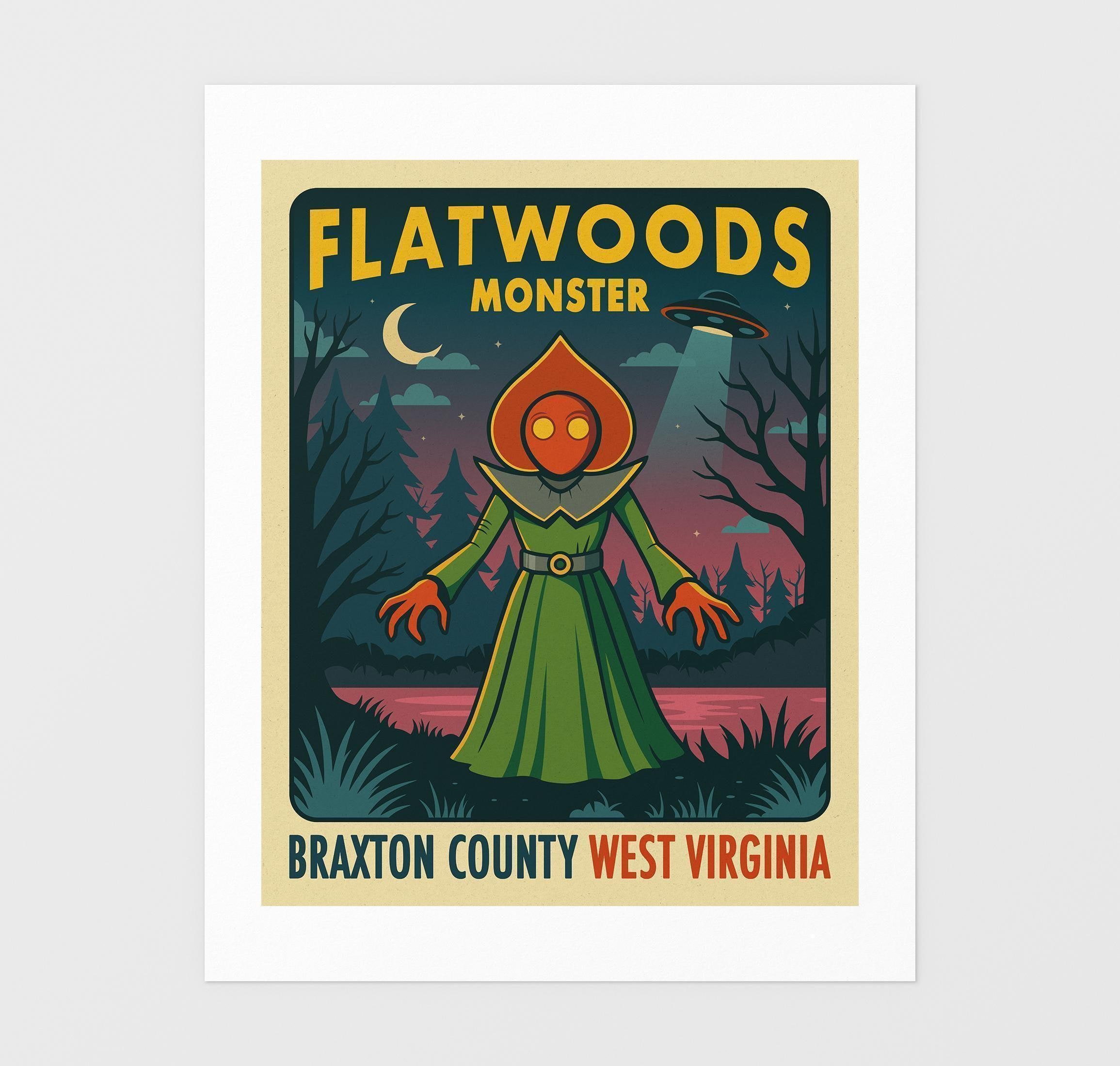 FLATWOODS MONSTER (giclée Fine Art Print) West Virginian