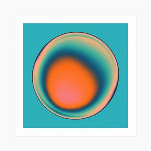 ECTOPLASM 41 (Giclée Fine Art Print) Psy-Abstract Gradient Art (10x10 12x12 16x16 24x24 28x28 30x30) Rolled, Stretched or Framed