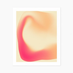 SLOW MOTION (Giclée Fine Art Print) Minimalist Abstract Gradient Art (8x10 12x16 16x20 18x24 24x32 A1 A2 A3 A4) Rolled, Stretched or Framed
