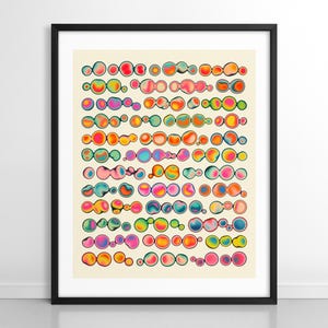 ECTOPLASM (Giclée Fine Art Print on Paper or Canvas) Colorful Psychedelic Abstract Gradient Art by Jazzberry Blue (Framed or Unframed)