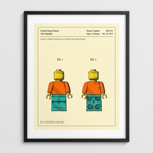 TOY FIGURE 1979 Patent, Nostalgic Vintage Pop Art (Giclée Fine Art Print)