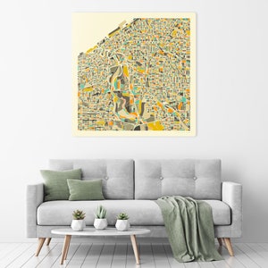 CLEVELAND MAP Ready To Hang Metal Print City Street Map by Jazzberry Blue image 4