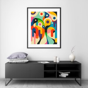 HOMEWARD Giclée Fine Art Print Psychedelic Abstract Art by Jazzberry Blue 8x10 12x16 16x20 18x24 24x32 Rolled, Stretched or Framed image 4