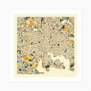 BALTIMORE (Giclée Fine Art Print) City Street Map (10x10 12x12 16x16 24x24 28x28 30x30) Rolled, Stretched or Framed