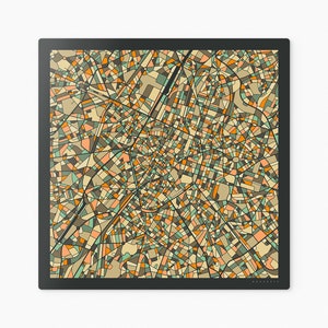 BRUSSELS MAP Ready To Hang Metal Print City Street Map by Jazzberry Blue afbeelding 7