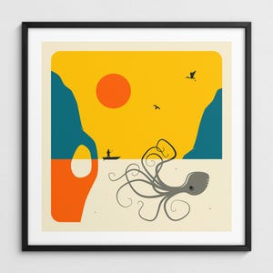 Tentakel (Giclée Fine Art Print) Oktopus Pop Art