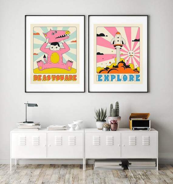 2 Inspirational Pop Art Prints giclée Fine Art Prints & Rolled Canvas 8x10  12x16 16x20 18x24 24x32 A1 A2 A3 A4 Unframed 