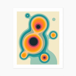 FLUX 3 (Giclée Fine Art Print) Psychedelic Abstract Wall Art by Jazzberry Blue (8x10 12x16 16x20 18x24 24x32) Rolled, Stretched or Framed