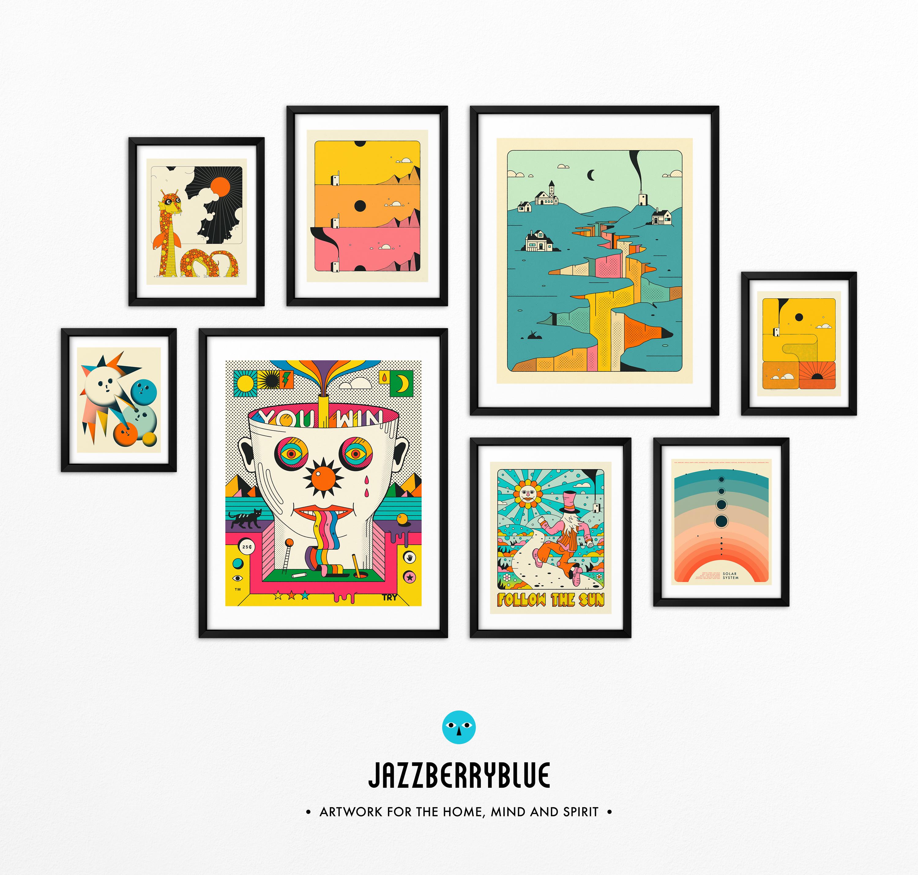 GOOD MORNING (giclée Fine Art Print) Colorful Psychedelic