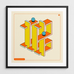 IMPOSSIBLE GEOMETRICS 21 (Giclée Fine Art Print) Abstrakte optische Täuschung