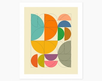 IMAGINARY 1 (Giclée Fine Art Print) Minimalist Geometric Abstract Wall Art (8x10 12x16 16x20 18x24 24x32) Rolled, Stretched or Framed