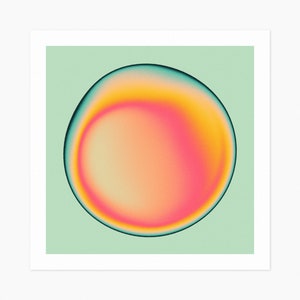 ECTOPLASM 45 (Giclée Fine Art Print) Psy-Abstract Gradient Art (10x10 12x12 16x16 24x24 28x28 30x30) Rolled, Stretched or Framed