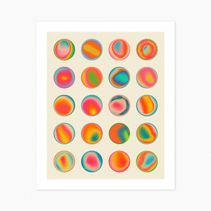 SPECTRUM 2 (Giclée Fine Art Print) Psy-Abstract Gradient Art by Jazzberry Blue (8x10 12x16 16x20 18x24 24x32) Rolled, Stretched or Framed