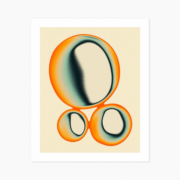 ECTOPLASM 25 (Giclée Fine Art Print) Psy-Abstract Gradient Art by Jazzberry Blue (8x10 12x16 16x20 18x24 24x32) Rolled, Stretched or Framed