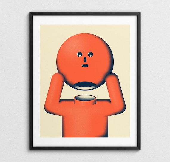 Minimalist Geometric Surreal Wall Art (Giclée Fine Art Print) EMPTY