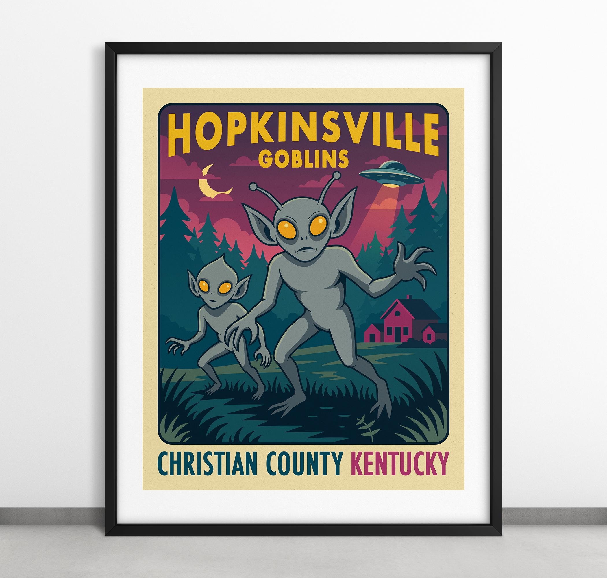 HOPKINSVILLE GOBLINS (giclée Fine Art Print) Kentucky Paranormal