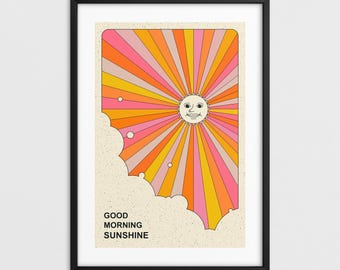 GOOD MORNING (giclée Fine Art Print) Colorful Psychedelic