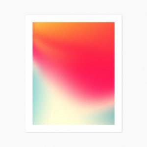 INVASION (Giclée Fine Art Print) Minimalist Abstract Gradient Art (8x10 12x16 16x20 18x24 24x32 A1 A2 A3 A4) Rolled, Stretched or Framed