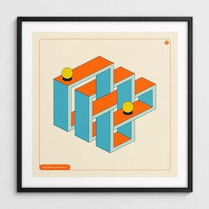 IMPOSSIBLE GEOMETRICS 12 (Giclée Fine Art Print) Abstract Optical Illusion Art