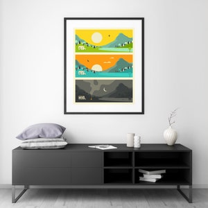 CAMPFIRE Giclée Fine Art Print Travel Poster Pop Art 8x10 12x16 16x20 18x24 24x32 A1 A2 A3 A4 Rolled, Stretched or Framed image 2