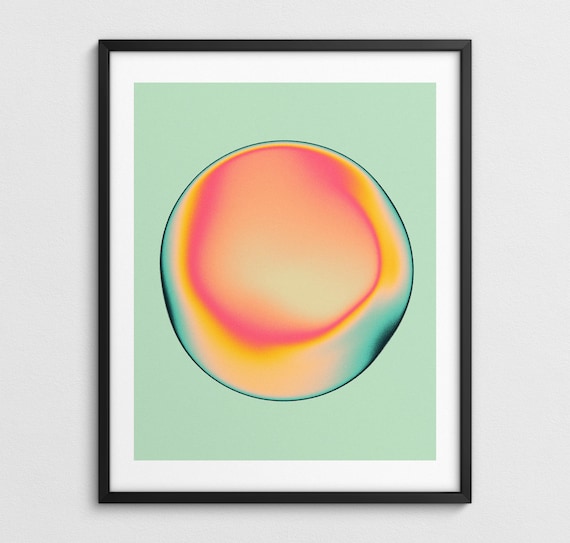 Contemporary Minimalist Abstract Wall Art, Pastel Decor (Giclée Fine Art Print) DAYDREAM