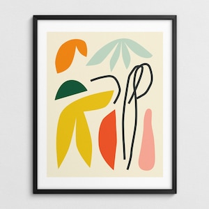 Mid-Century Minimalist Abstract Wall Art, Contemporary Decor (Giclée Fine Art Print) COMPOSITION